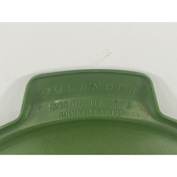 Vintage Villaware Avocado Green Colander Unbreakable Strainer Federal Housewares - Picture 7 of 11